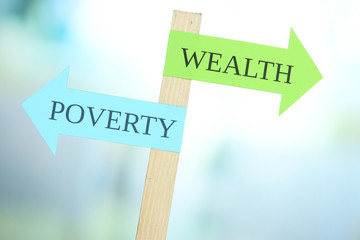 Conceptual  road signs on choice and decisions