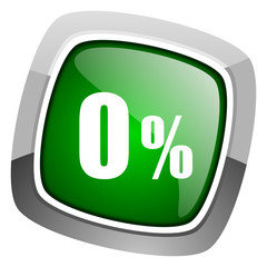 0 percent icon
