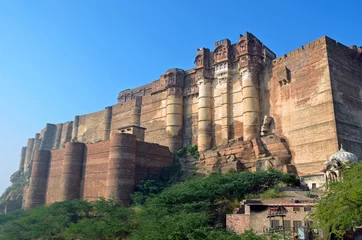 Papier Peint photo autocollant Travaux détablissement Mehrangarh fort in Jodhpur,India