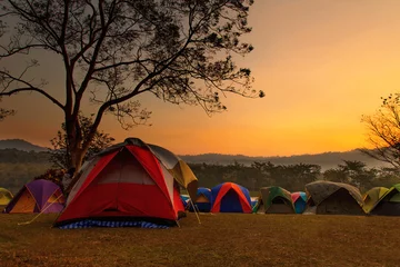 Fotobehang Camping © Naypong Studio