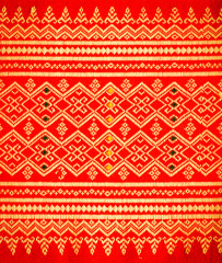 Background of Thai style fabric pattern