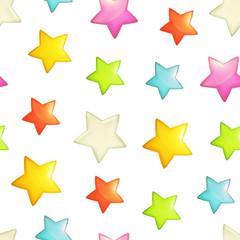 Stars seamless background, vector