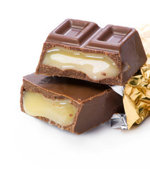 Chocolate with cream filling