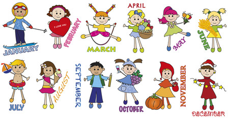 Fototapeta premium months