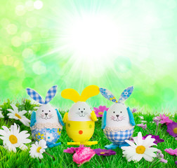 Süsse osterhasen eier