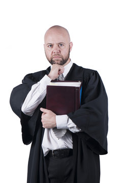 male attorney in robe