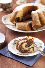 marble ring cake