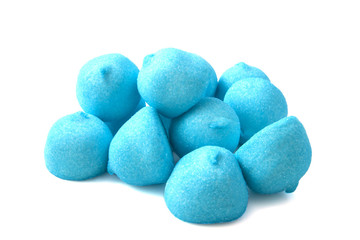 Chemical blue marshmallows