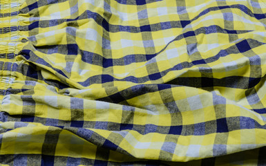 plaid yellow pants