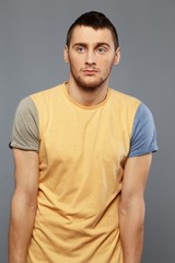Obraz premium Handsome young man in a t-shirt