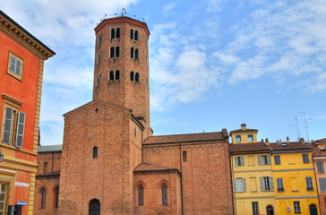Fototapeta na wymiar Basilica of St. Antonino. Piacenza. Emilia-Romagna. Italy.