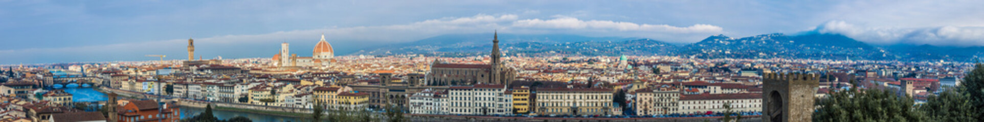Fototapeta na wymiar Piękna panorama Florencji, Włochy.