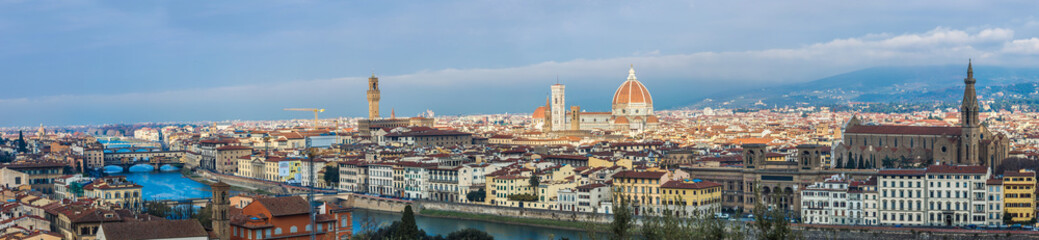Fototapeta na wymiar A beautiful panorama of Florence, Tuscany, Italy.