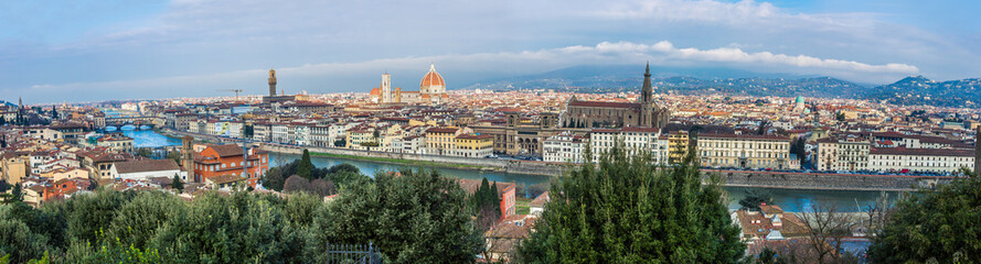 Fototapeta na wymiar Piękna panorama Florencji, Włochy.