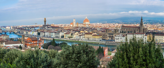 Obraz premium A beautiful panorama of Florence, Tuscany, Italy.