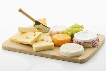 Käseplatte, verschiedene Käsesorten