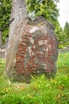 Rune stone. Sweden