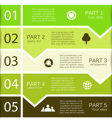 Modern vector info graphic for business project