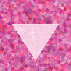 pink orchid geometric triangle background vector