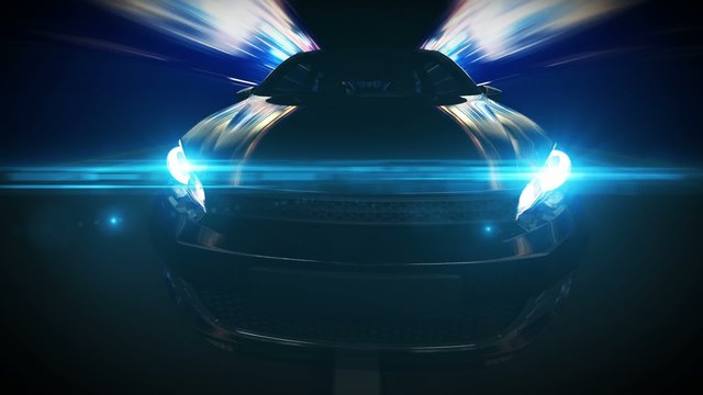 Car in a tunnel