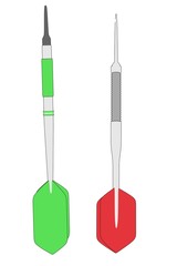 cartoon image of dart - for game