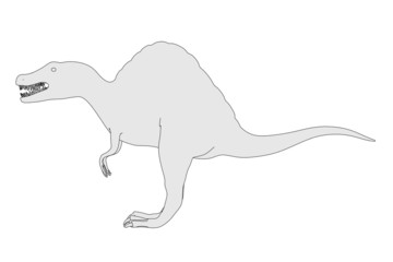 cartoon image of spinosaurus dino