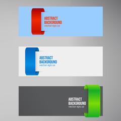 Vector abstract background. Label color and lines