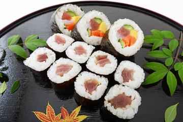 太巻きと鉄火巻き