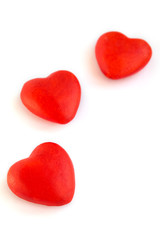 Three red hearts