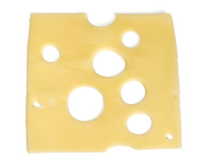 fresh cheese isolated on white background