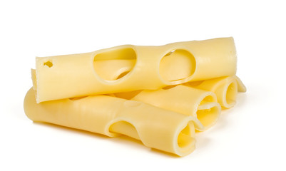 fresh cheese isolated on white background