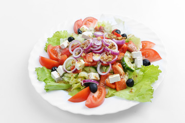 salad with fresh vegetables