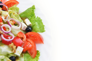 salad with fresh vegetables