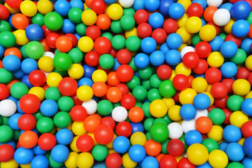 color plastic balls