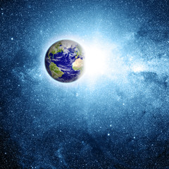 planet earth in space