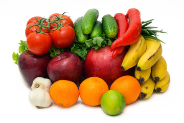 Fototapeta na wymiar Fruits and Vegetables