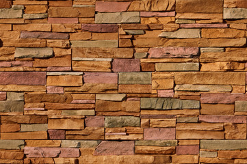 Irregular multi-colored bricks, seamlessly tileable