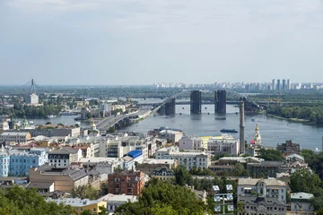Fotobehang Kiev Dnepr rivier in Kiev