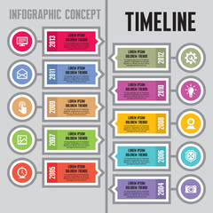 Infographic Vector Concept in Flat Design Style