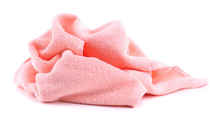 Colorful towel isolated on white