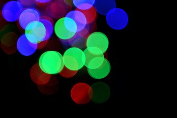 Festive background of lights