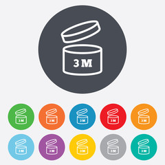 After opening use 3 months sign icon.