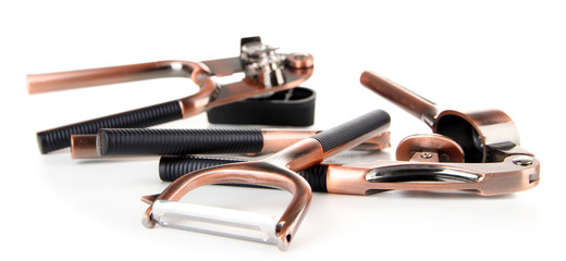 Set for  kitchen isolated on white