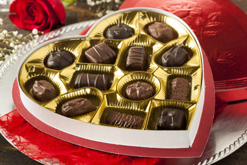 Box of Gourmet Chocolates for Valentine's Day