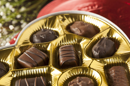 Box of Gourmet Chocolates for Valentine's Day