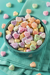 Candy Conversation Hearts for Valentine's Day