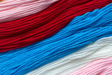 Фон из разноцветных ниток  "Мулине"