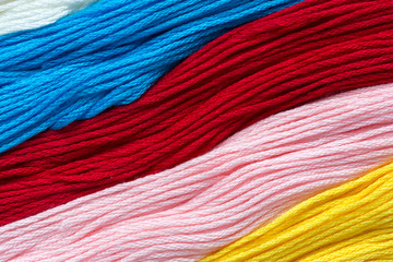 Фон из разноцветных ниток  "Мулине"