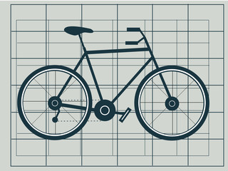 Naklejka na ściany i meble Bicycle