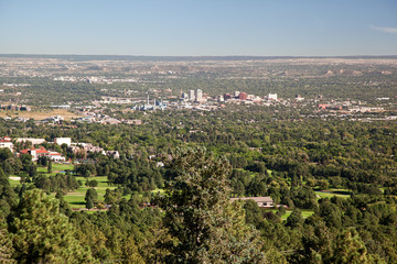 high view over colorado spings